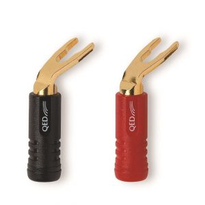 QED Screwloc ABS Duo Spade Plug